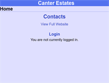 Tablet Screenshot of canterestates.net